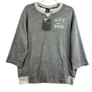 Nike Heather Gray BSBL Pullover Sweatshirt
